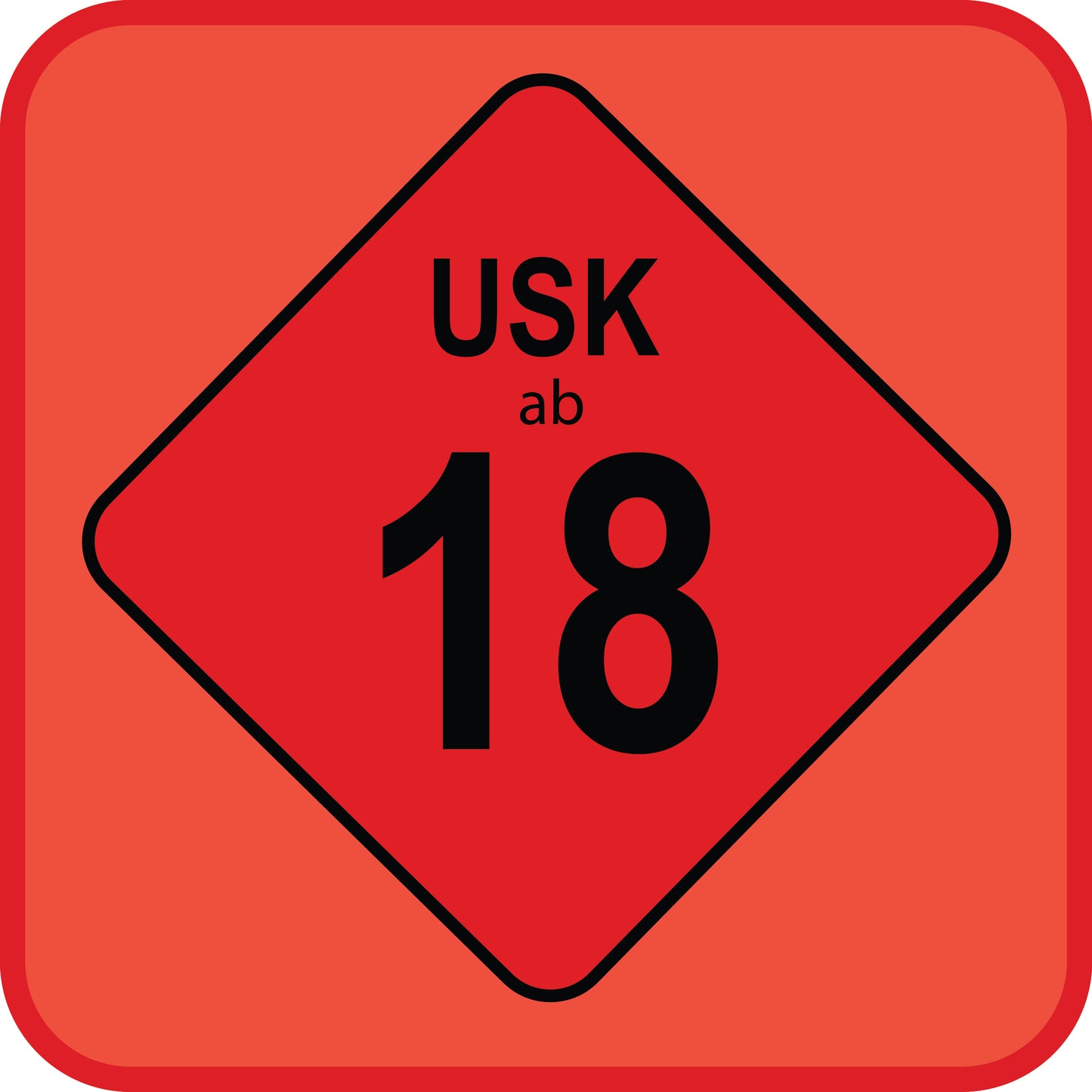 USK 15x15mm und 34,6x34,6 mm Aufkleber LO-USK-18