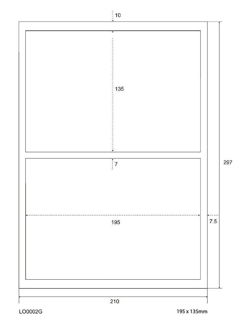 200 Aufkleber 195x135mm bedruckt nach Ihren Wünschen matt oder glänzend ES-0002-G