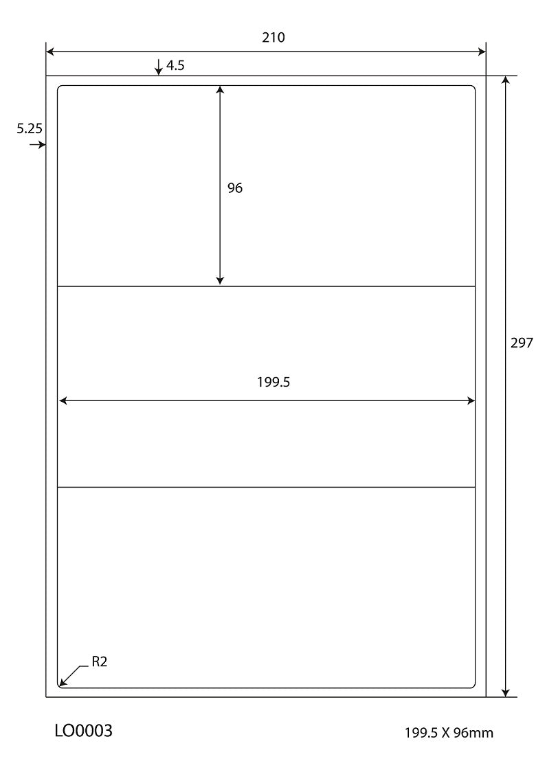 300 Aufkleber 199,5x96mm bedruckt nach Ihren Wünschen matt oder glänzend ES-0003