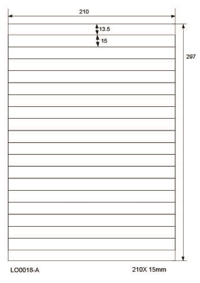 1800 Aufkleber 210x15mm bedruckt nach Ihren Wünschen matt oder glänzend ES-0018-A
