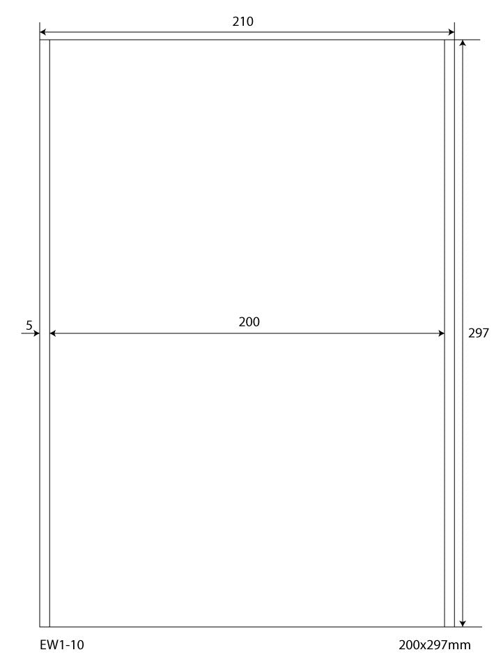 500 Universaletiketten 200x297mm, auf 500 Din A4 Bogen, matt, selbstklebend, 70g EW1-10 von Etikettenworld