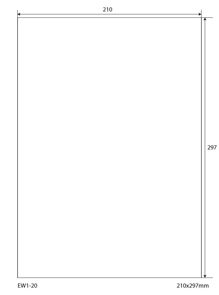 100 Folienetiketten 210x297mm, auf 100 Din A4 Bogen, matt, selbstklebend