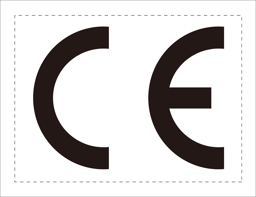 1000 CE-Aufkleber Elektrogeräte Kennzeichen 12 - 60 mm ES-CE-0