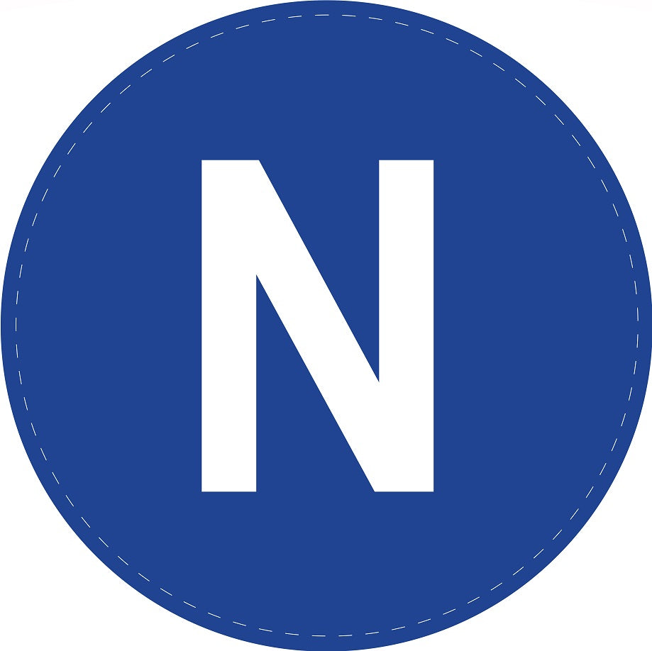 Elektrokennzeichnung Leiterkennzeichen "Neutralleiter" es-elpe-2200