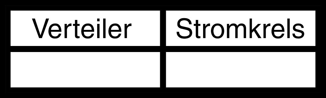 Elektrokennzeichnung Leiterkennzeichen "Verteiler-Stromkreis" es-elpe-3300