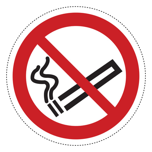 Verbotsaufkleber "Rauchen verboten" aus PVC Plastik, ES-SI10
