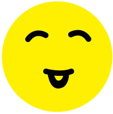1000 Stück Smiley Aufkleber ES-SMI-0360