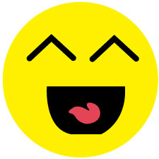 1000 Stück Smiley Aufkleber ES-SMI-0410