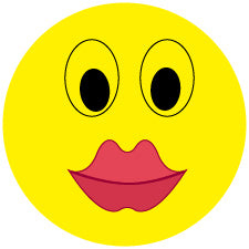 1000 Stück Smiley Aufkleber ES-SMI-0450