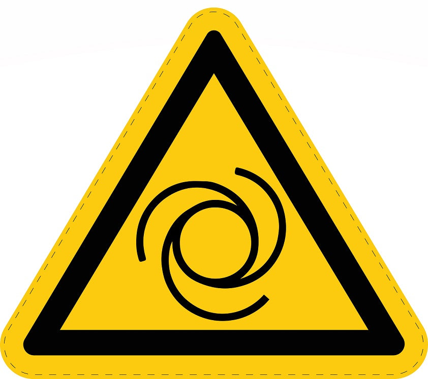 Warnaufkleber "Warnung vor automatischem Anlauf" aus PVC Plastik, ES-SIW-025