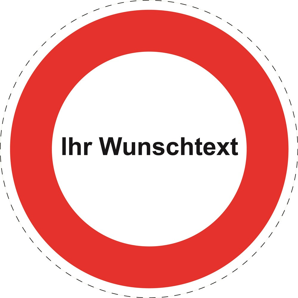 Reifen Geschwindigkeitsaufkleber "Ihr Wunschtext roter Rand" ES-CAR1000-Ihr_Wunschtext