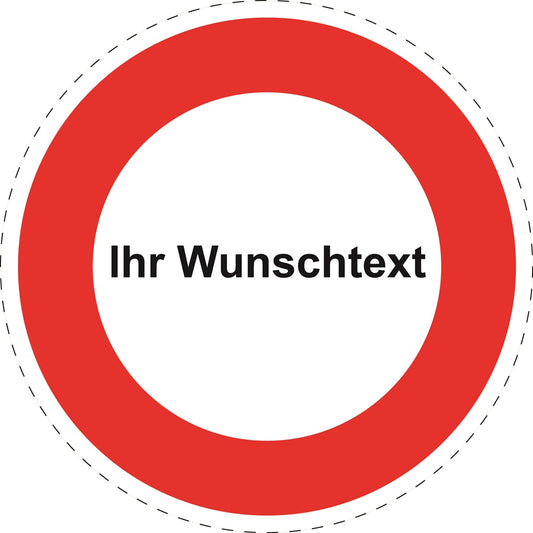 Reifen Geschwindigkeitsaufkleber "Ihr Wunschtext roter Rand" ES-CAR1000-Ihr_Wunschtext