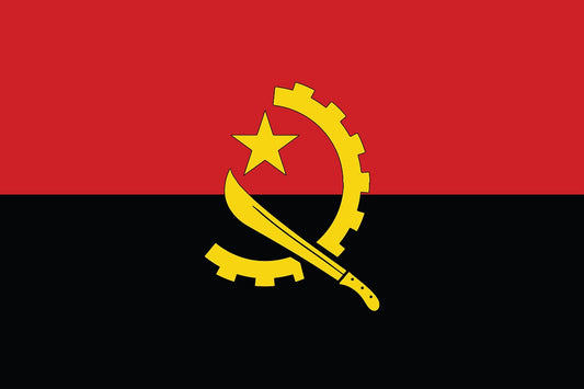 Angola - Fahnen Aufkleber 5-60cm wetterfest ES-FL-ANG