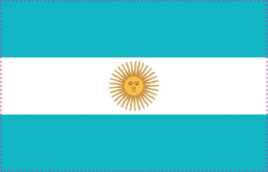 Argentinien - Fahnen Aufkleber 5-60cm wetterfest ES-FL-ARG