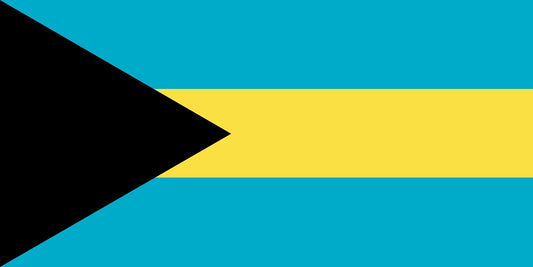 Bahamas - Fahnen Aufkleber 5-60cm wetterfest ES-FL-BAH