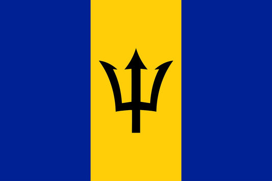 Barbados - Fahnen Aufkleber 5-60cm wetterfest ES-FL-BAR