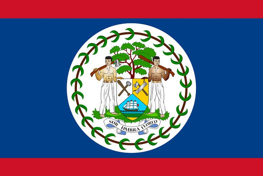 Belize - Fahnen Aufkleber 5-60cm wetterfest ES-FL-BEL