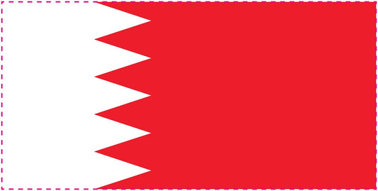 Bahrain - Fahnen Aufkleber 5-60cm wetterfest ES-FL-BHR