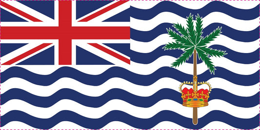 Britisches Territorium im Indischen Ozean - Fahnen Aufkleber 5-60cm wetterfest ES-FL-BIO
