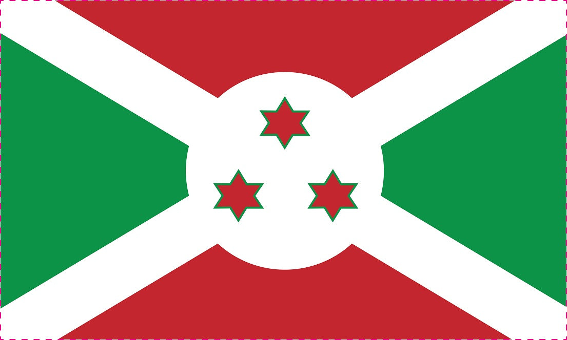 Burundi - Fahnen Aufkleber 5-60cm wetterfest ES-FL-BRD