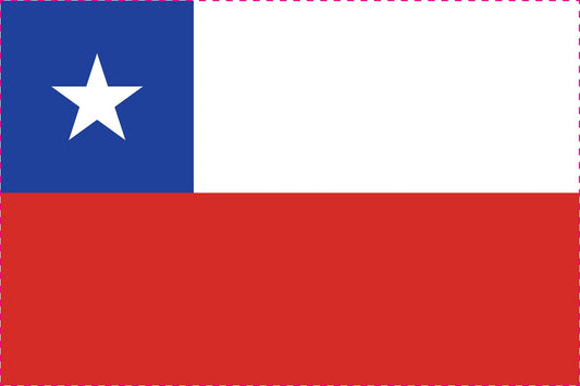 Chile - Fahnen Aufkleber 5-60cm wetterfest ES-FL-CHL