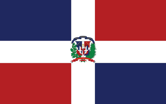Dominikanische Republik - Fahnen Aufkleber 5-60cm wetterfest ES-FL-DOR