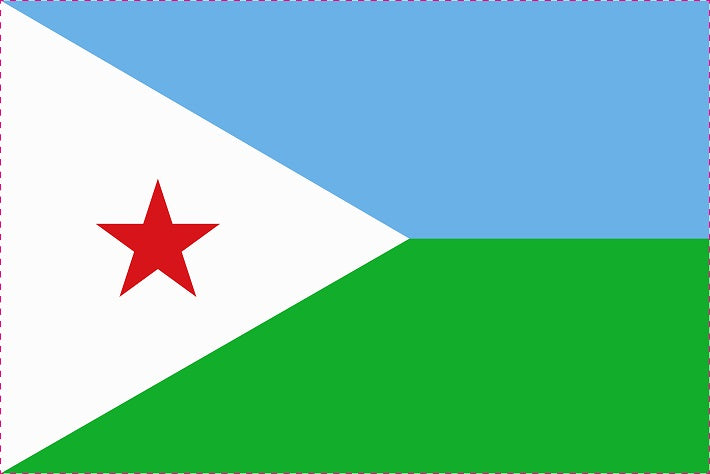 Dschibuti - Fahnen Aufkleber 5-60cm wetterfest ES-FL-DSC
