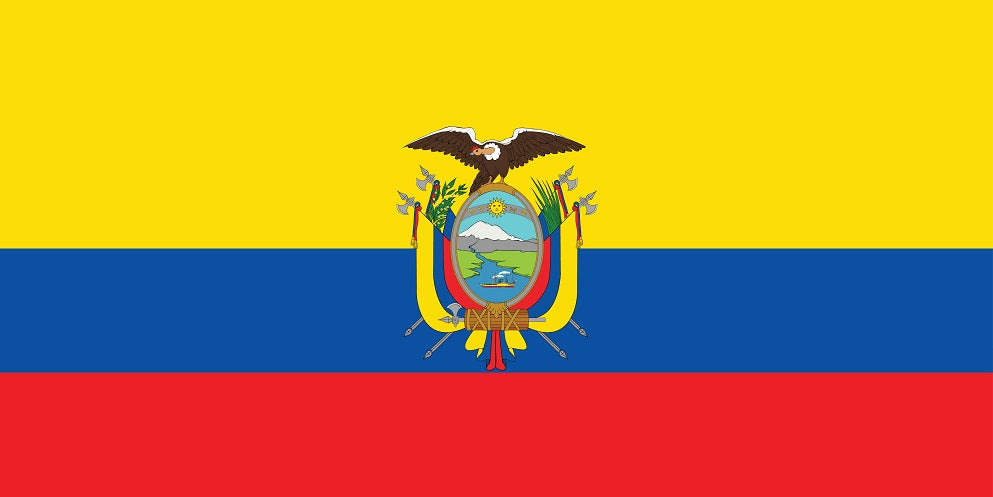Ecuador - Fahnen Aufkleber 5-60cm wetterfest ES-FL-ECU