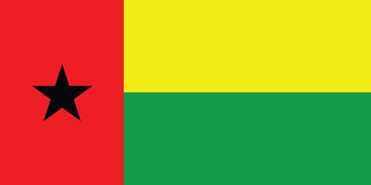 Guinea-Bissau - Fahnen Aufkleber 5-60cm wetterfest ES-FL-GBI