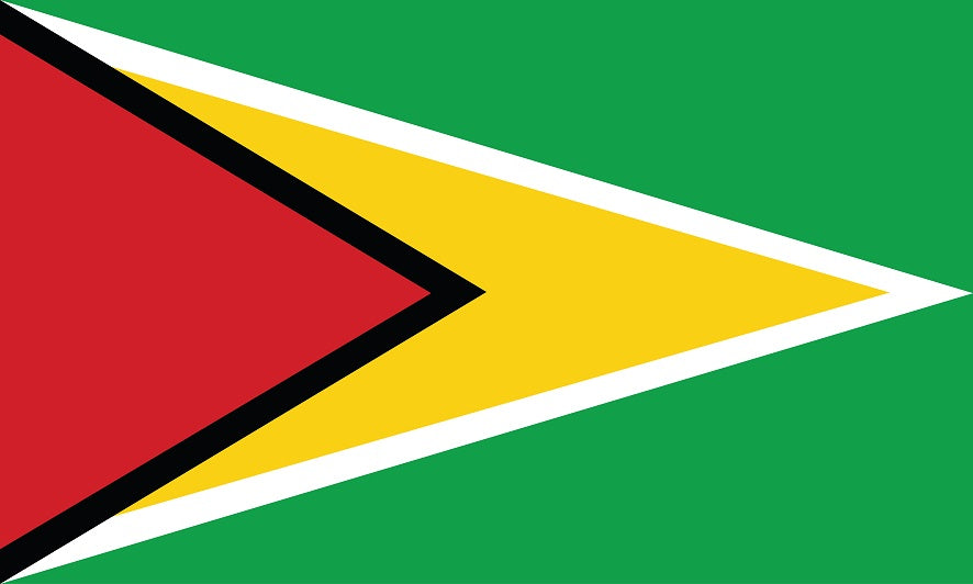 Guyana - Fahnen Aufkleber 5-60cm wetterfest ES-FL-GUY