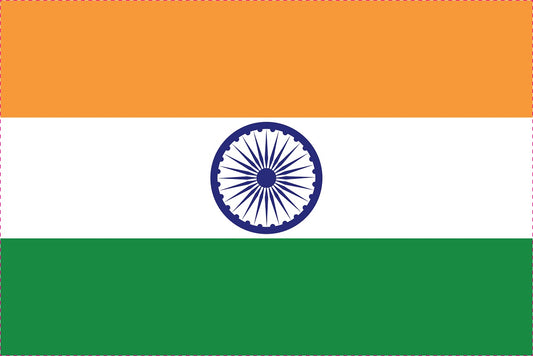 Indien - Fahnen Aufkleber 5-60cm wetterfest ES-FL-INI