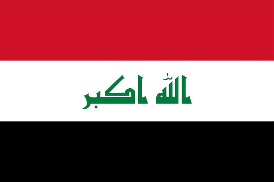 Irak - Fahnen Aufkleber 5-60cm wetterfest ES-FL-IRK