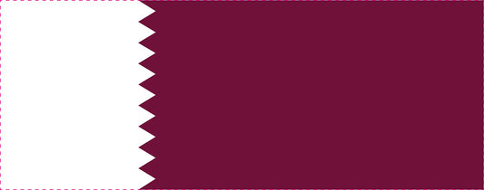 Katar - Fahnen Aufkleber 5-60cm wetterfest ES-FL-KAT