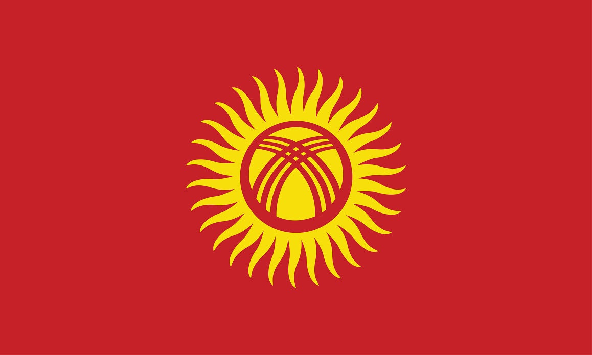 Kirgisistan - Fahnen Aufkleber 5-60cm wetterfest ES-FL-KIR