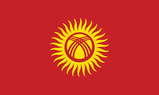 Kirgisistan - Fahnen Aufkleber 5-60cm wetterfest ES-FL-KIR