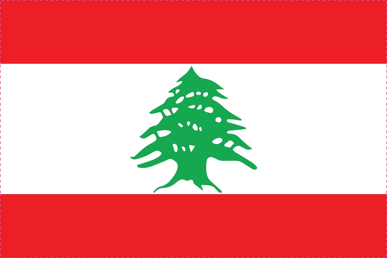 Libanon - Fahnen Aufkleber 5-60cm wetterfest ES-FL-LBN