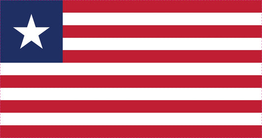 Liberia - Fahnen Aufkleber 5-60cm wetterfest ES-FL-LIB