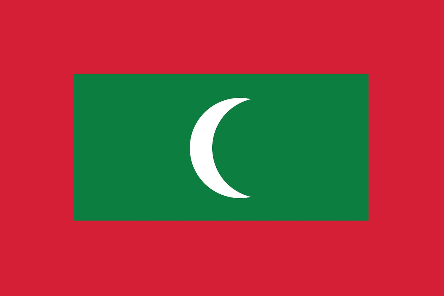 Malediven - Fahnen Aufkleber 5-60cm wetterfest ES-FL-MLD
