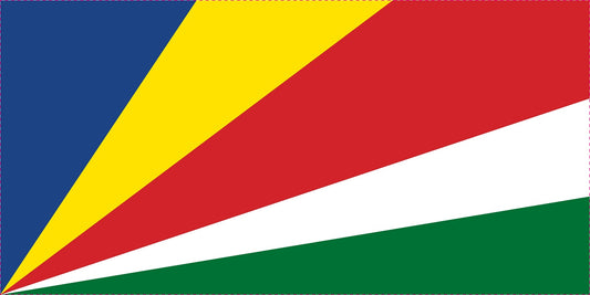 Seychellen - Fahnen Aufkleber 5-60cm wetterfest ES-FL-SEY