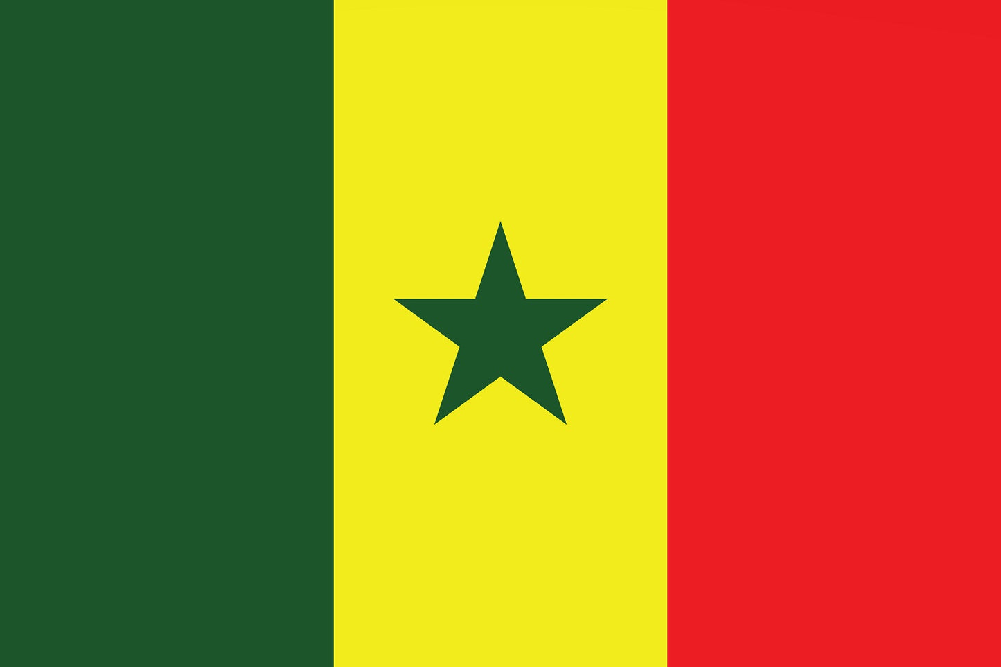 Senegal - Fahnen Aufkleber 5-60cm wetterfest ES-FL-SGL