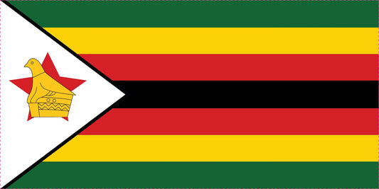 Simbabwe - Fahnen Aufkleber 5-60cm wetterfest ES-FL-SIM