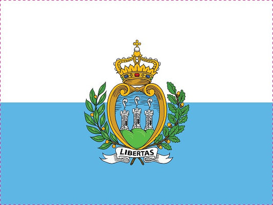 San Marino - Fahnen Aufkleber 5-60cm wetterfest ES-FL-SMR