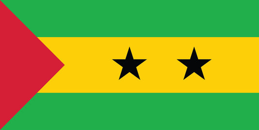 Sao Tome - Fahnen Aufkleber 5-60cm wetterfest ES-FL-STP