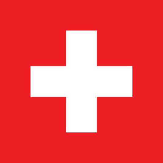 Schweiz - Fahnen Aufkleber 5-60cm wetterfest ES-FL-SWZ
