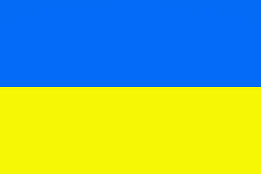 Ukraine-Fahnen Aufkleber 5-60cm wetterfest ES-FL-UKR