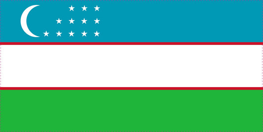 Usbekistan-Fahnen Aufkleber 5-60cm wetterfest ES-FL-USB