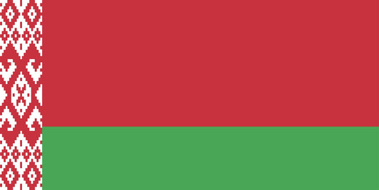 Weißrussland-Fahnen Aufkleber 5-60cm wetterfest ES-FL-WEI
