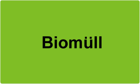 1000 Mülltrennungsaufkleber "Biomüll" aus Plastik ES-GRPWA120