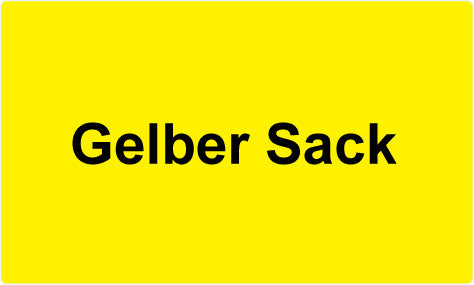 1000 Mülltrennungsaufkleber "Gelber Sack" aus Papier ES-GRPWA130