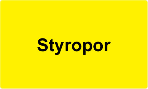 1000 Mülltrennungsaufkleber "Styropor" aus Papier ES-GRPWA250